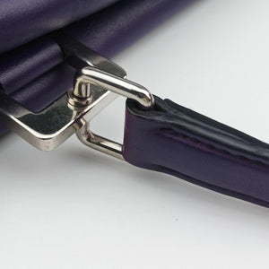 Vintage Prada Double flap chain Purple Leather  shoulderbag | stylenewstar