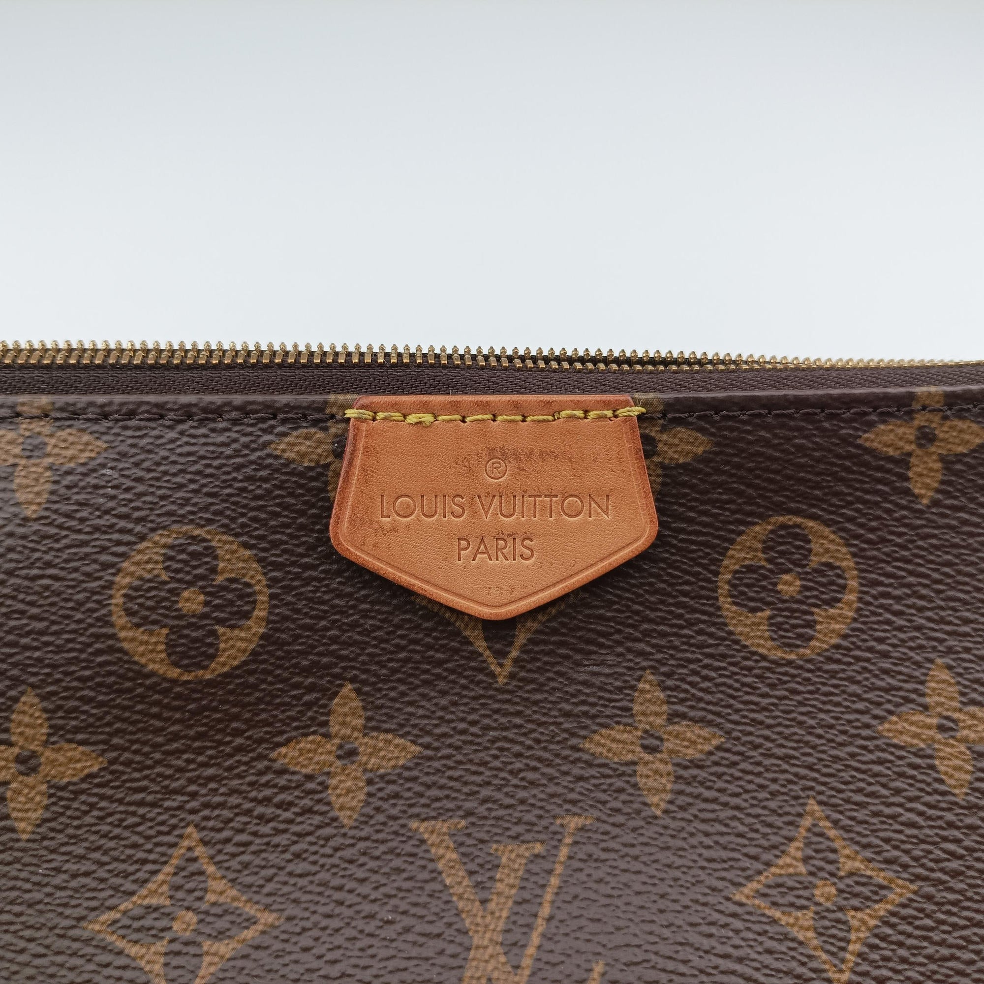 Pre-owned Louis Vuitton MULTI POCHETTE ACCESSOIRES MARRON×ROSE CLAIRE Monogram Canvas M44840 shoulderbag | stylenewstar