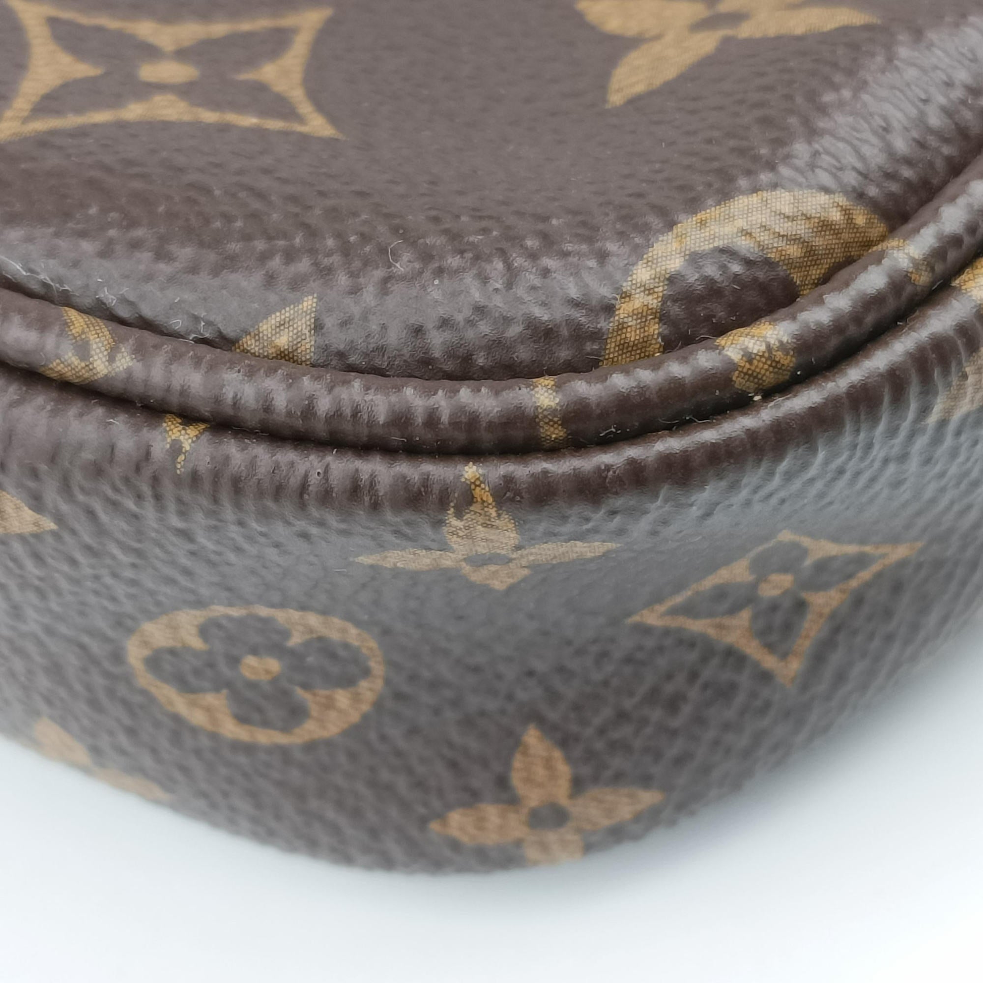 Pre-owned Louis Vuitton MULTI POCHETTE ACCESSOIRES MARRON×ROSE CLAIRE Monogram Canvas M44840 shoulderbag | stylenewstar