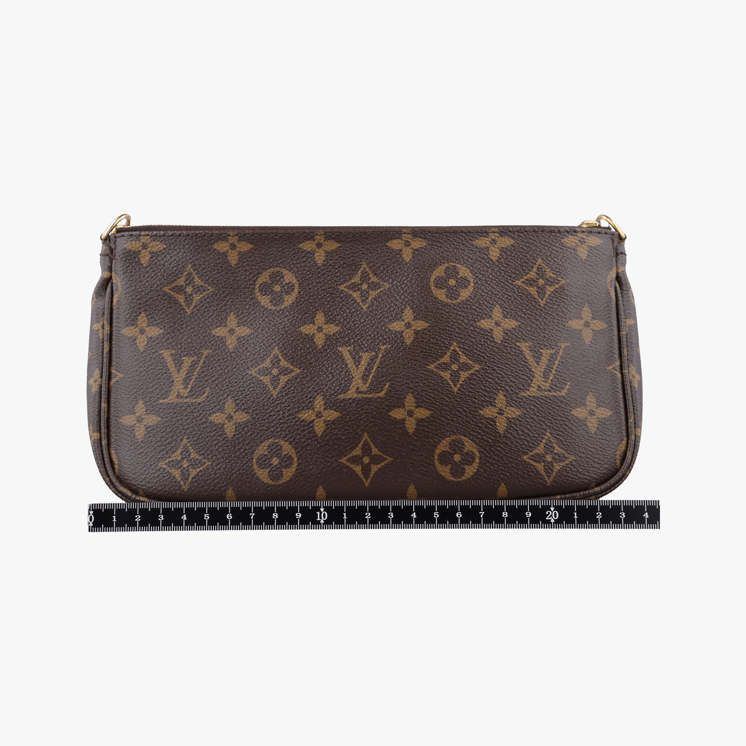 Pre-owned Louis Vuitton MULTI POCHETTE ACCESSOIRES MARRON×ROSE CLAIRE Monogram Canvas M44840 shoulderbag | stylenewstar