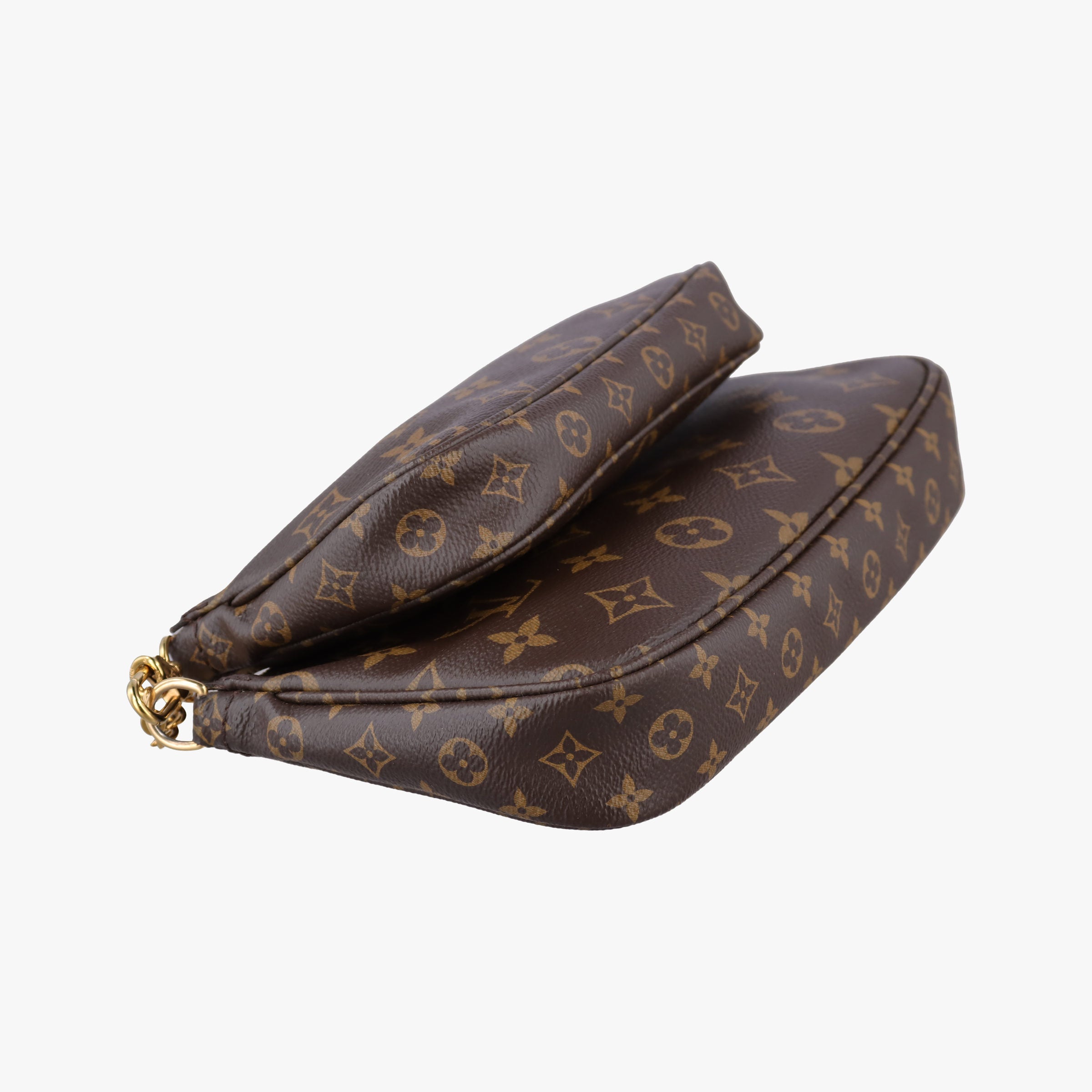 Pre-owned Louis Vuitton MULTI POCHETTE ACCESSOIRES MARRON×ROSE CLAIRE Monogram Canvas M44840 shoulderbag | stylenewstar