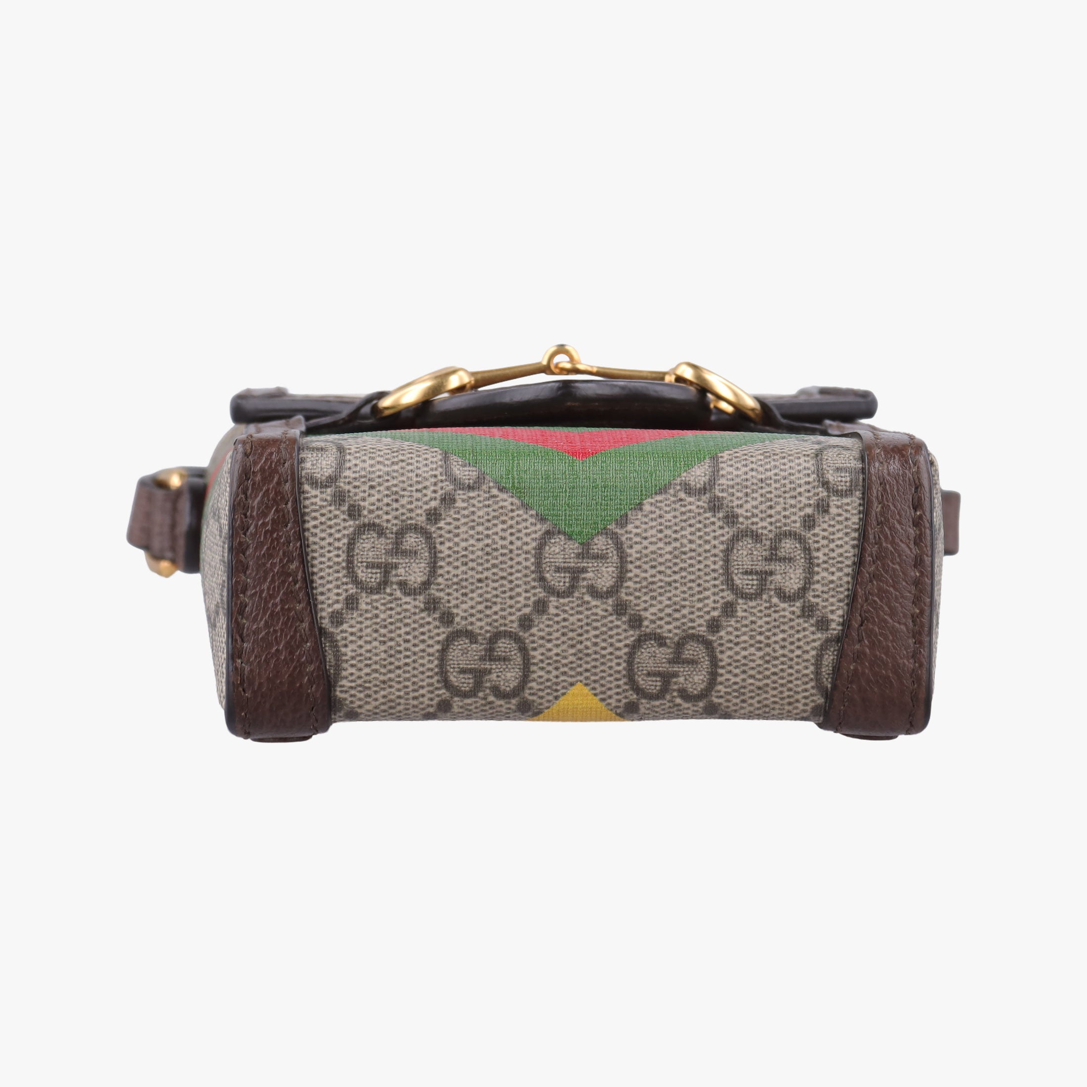 Secondhand Gucci Horsebit 1955 beige×Multicolour PVC coated canvas 625615 shoulderbag | stylenewstar