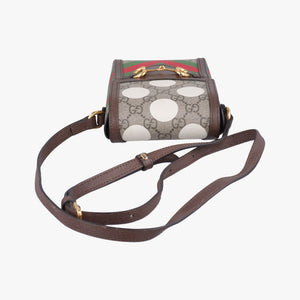 Secondhand Gucci Horsebit 1955 beige×Multicolour PVC coated canvas 625615 shoulderbag | stylenewstar
