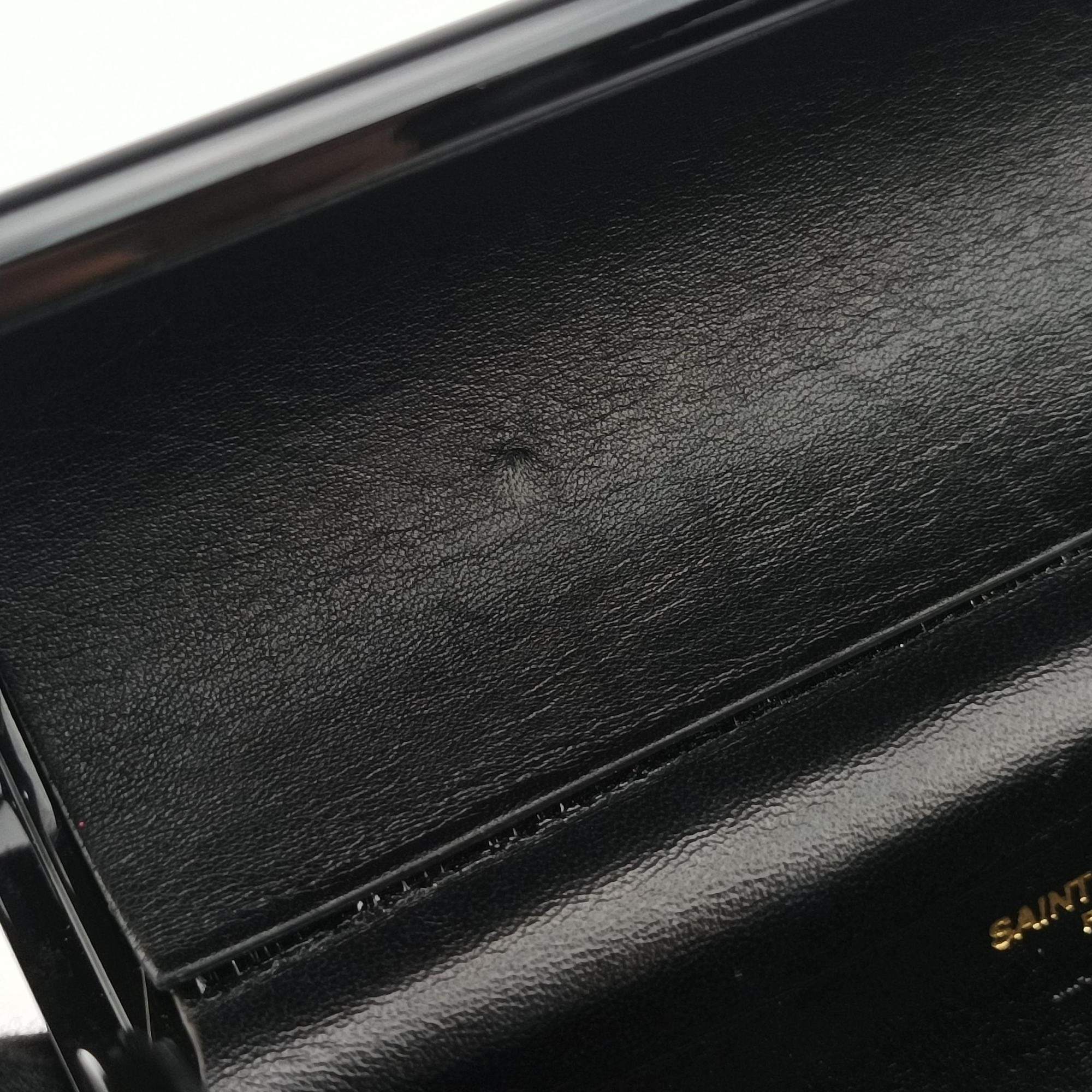 Pre-owned Yves Saint Laurent Fringe Monogram Opium Box Black Plexiglass 418593 shoulderbag | stylenewstar
