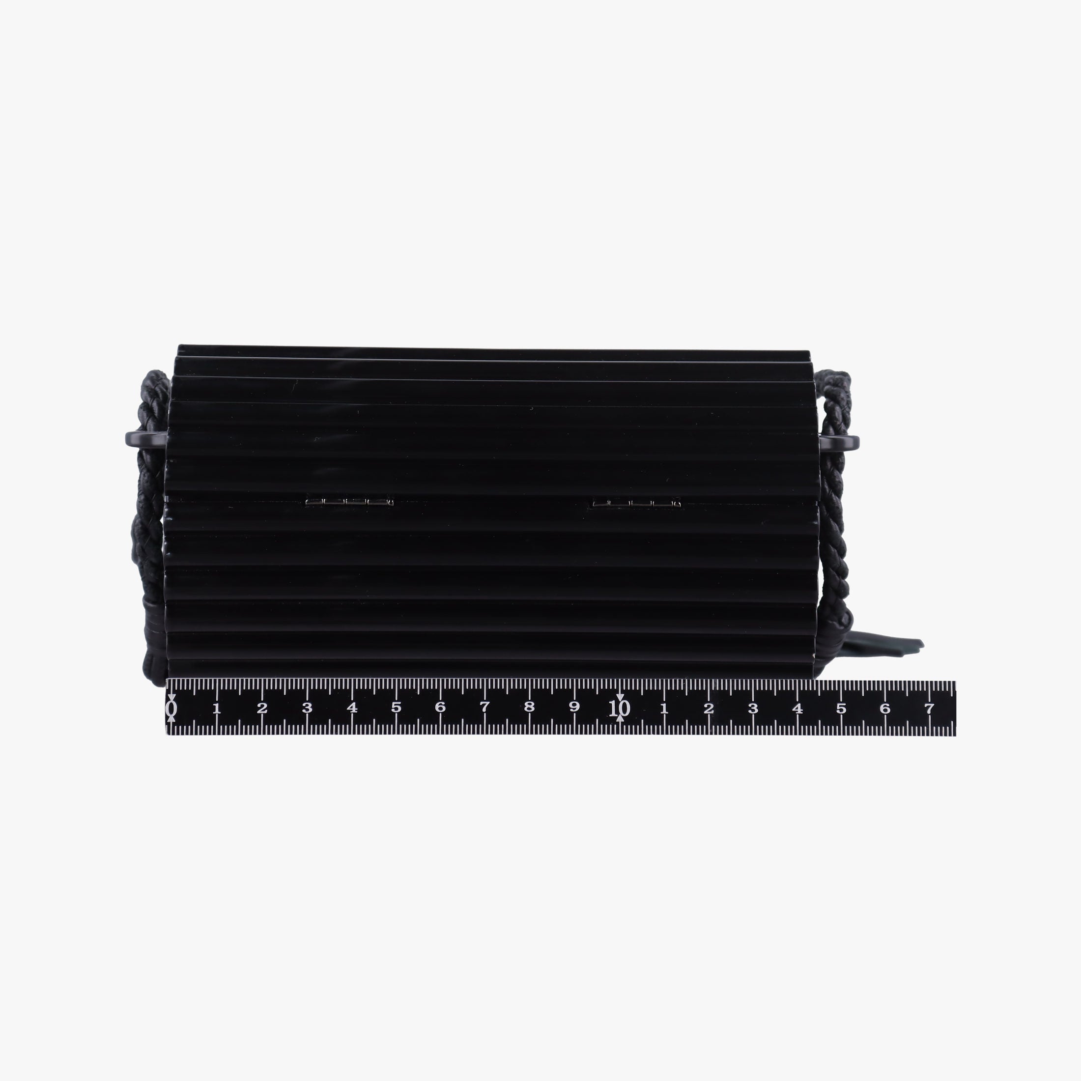 Pre-owned Yves Saint Laurent Fringe Monogram Opium Box Black Plexiglass 418593 shoulderbag | stylenewstar