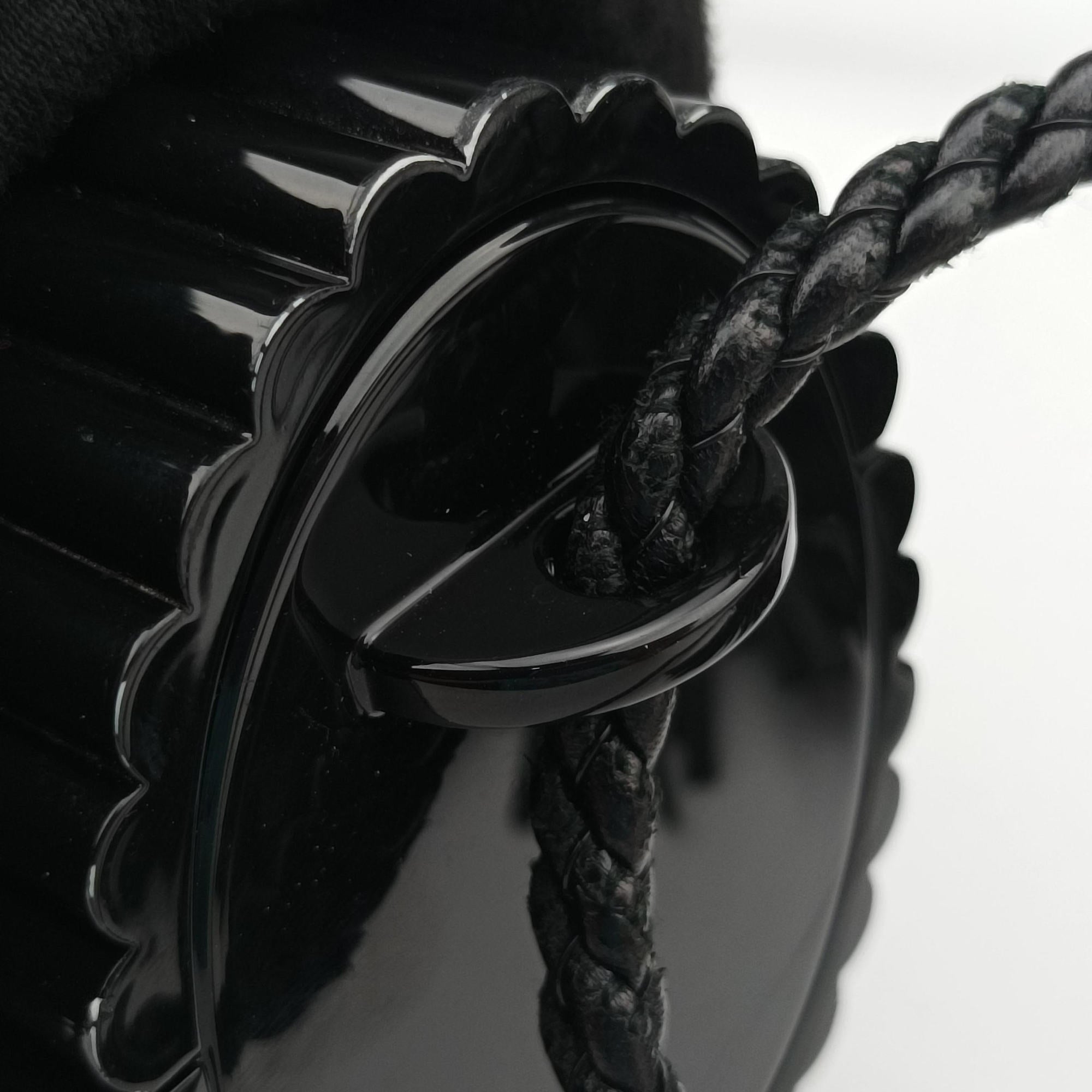 Pre-owned Yves Saint Laurent Fringe Monogram Opium Box Black Plexiglass 418593 shoulderbag | stylenewstar