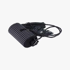 Pre-owned Yves Saint Laurent Fringe Monogram Opium Box Black Plexiglass 418593 shoulderbag | stylenewstar