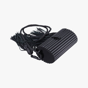 Pre-owned Yves Saint Laurent Fringe Monogram Opium Box Black Plexiglass 418593 shoulderbag | stylenewstar