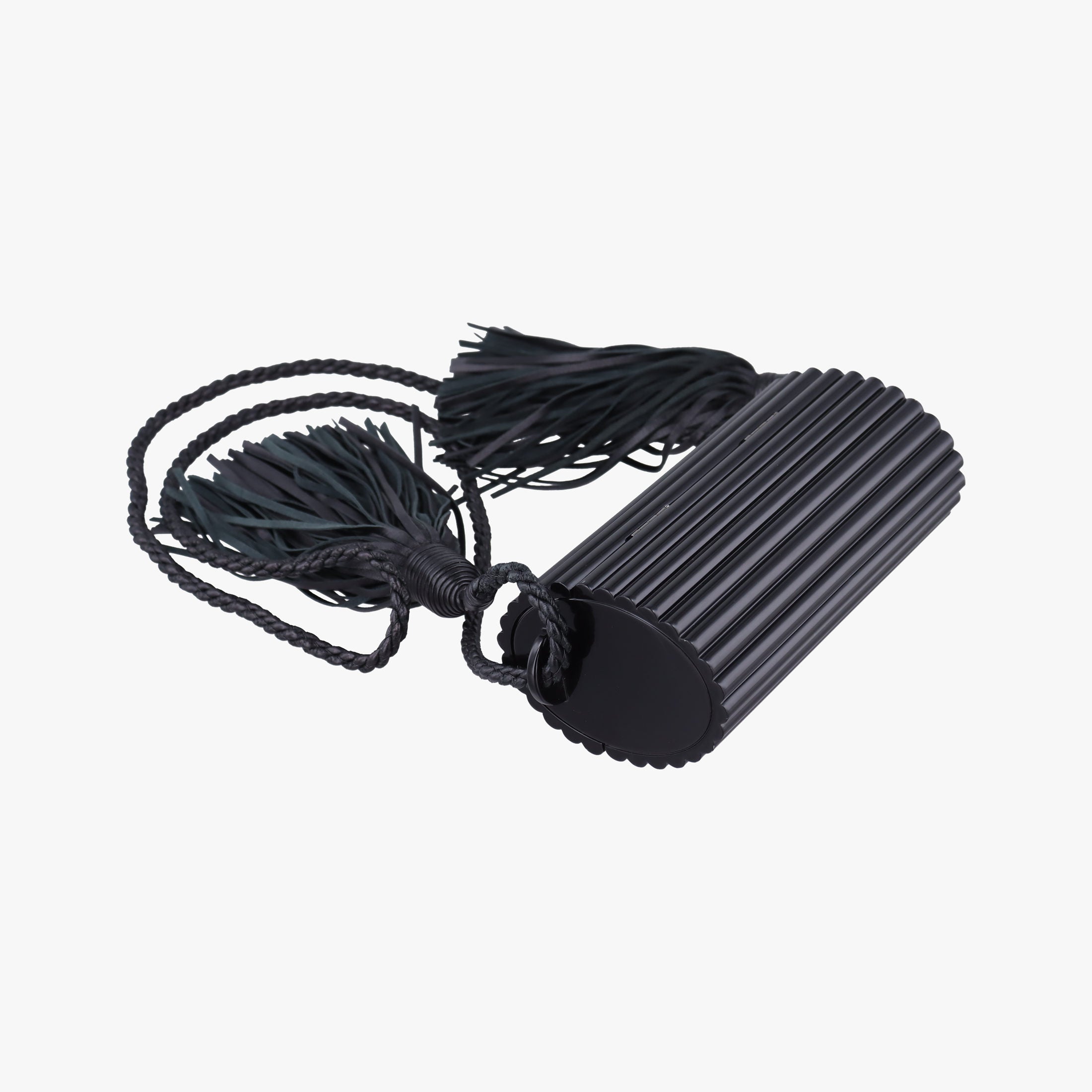 Pre-owned Yves Saint Laurent Fringe Monogram Opium Box Black Plexiglass 418593 shoulderbag | stylenewstar