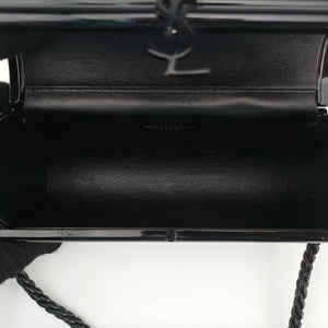 Pre-owned Yves Saint Laurent Fringe Monogram Opium Box Black Plexiglass 418593 shoulderbag | stylenewstar