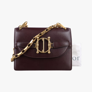 Pre-owned Christian Dior DiorDirection Bordeaux Smooth calfskin  shoulderbag | stylenewstar