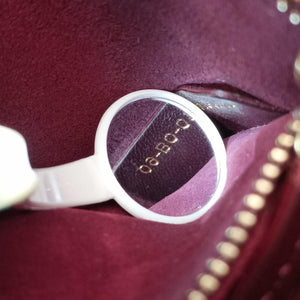 Pre-owned Christian Dior DiorDirection Bordeaux Smooth calfskin  shoulderbag | stylenewstar