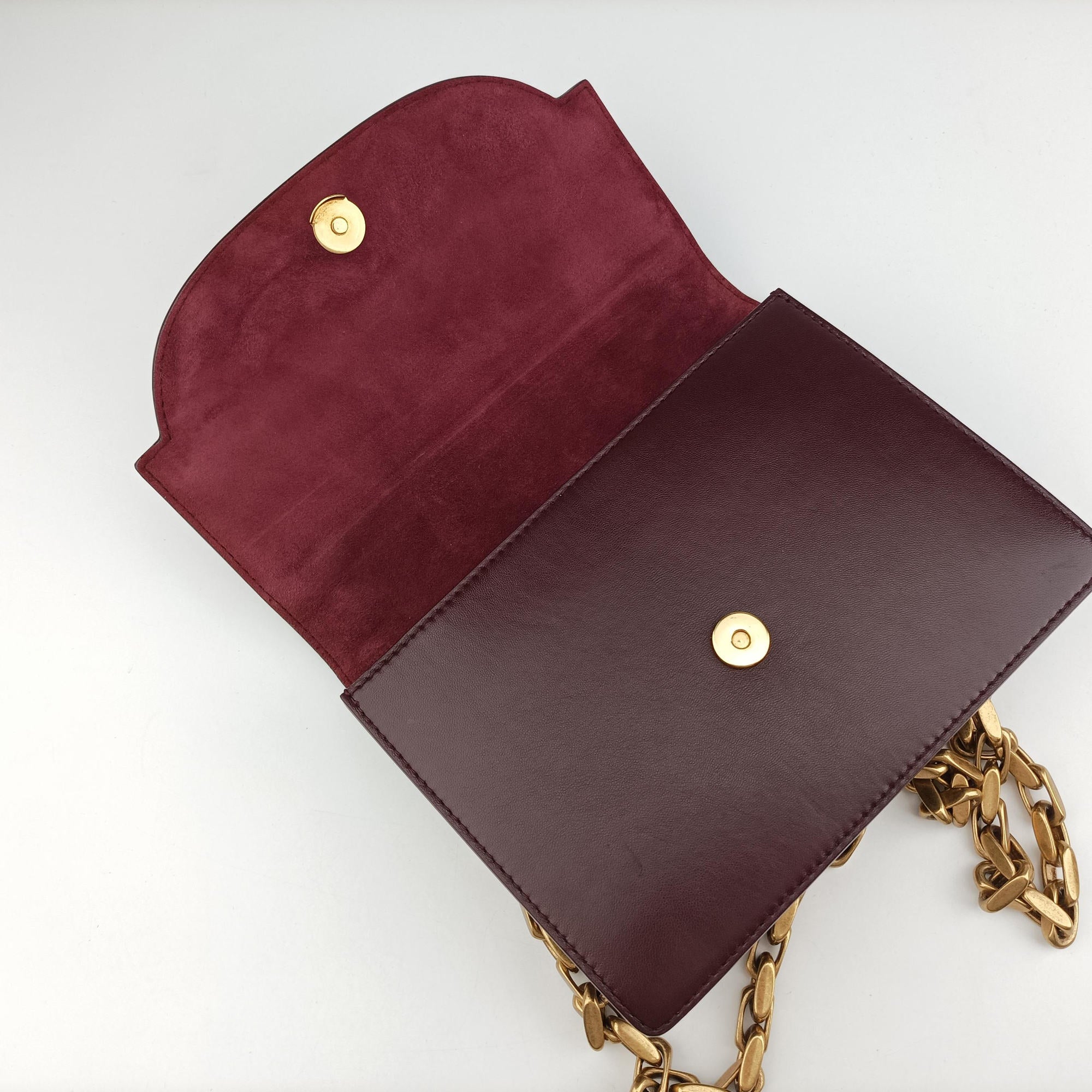 Pre-owned Christian Dior DiorDirection Bordeaux Smooth calfskin  shoulderbag | stylenewstar
