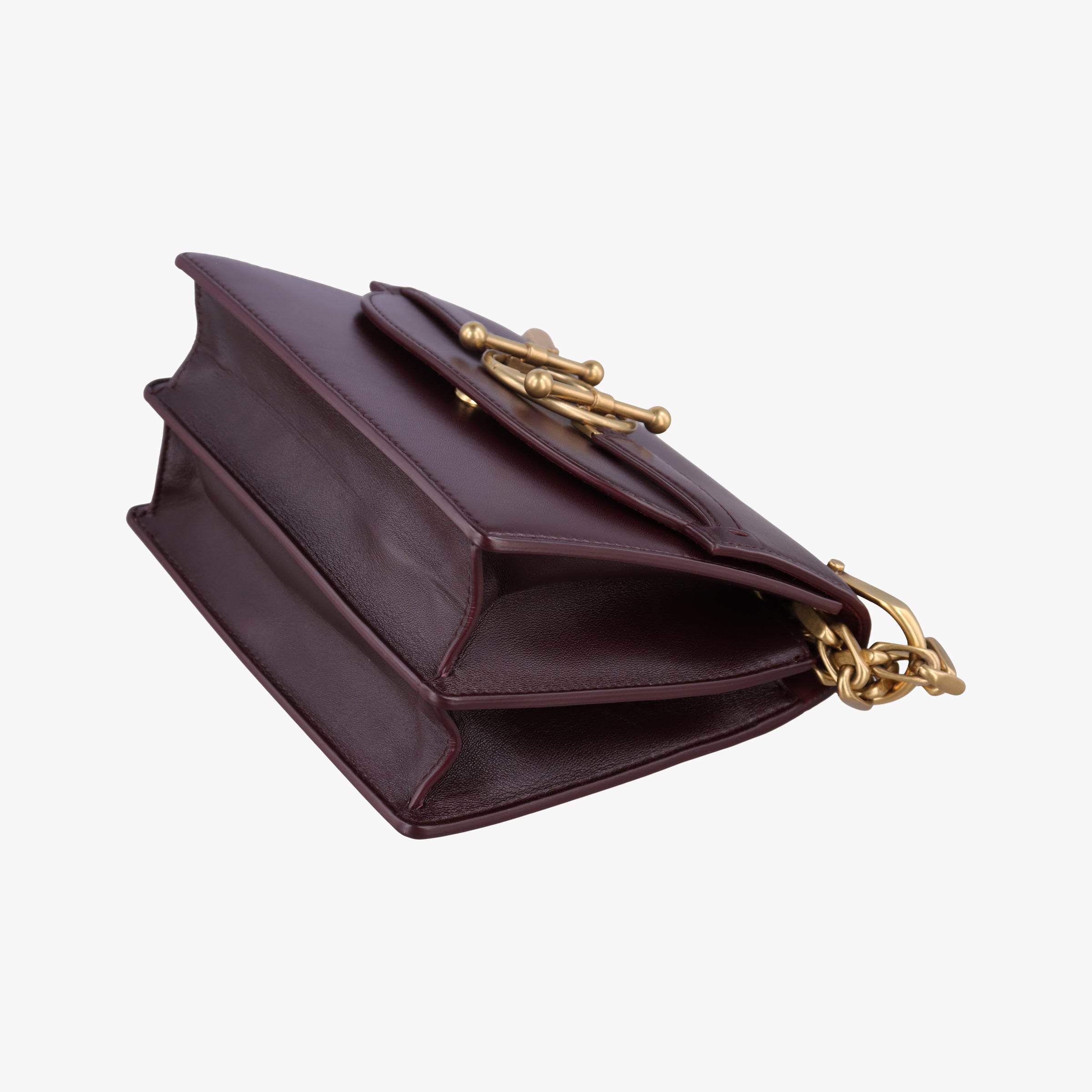 Pre-owned Christian Dior DiorDirection Bordeaux Smooth calfskin  shoulderbag | stylenewstar