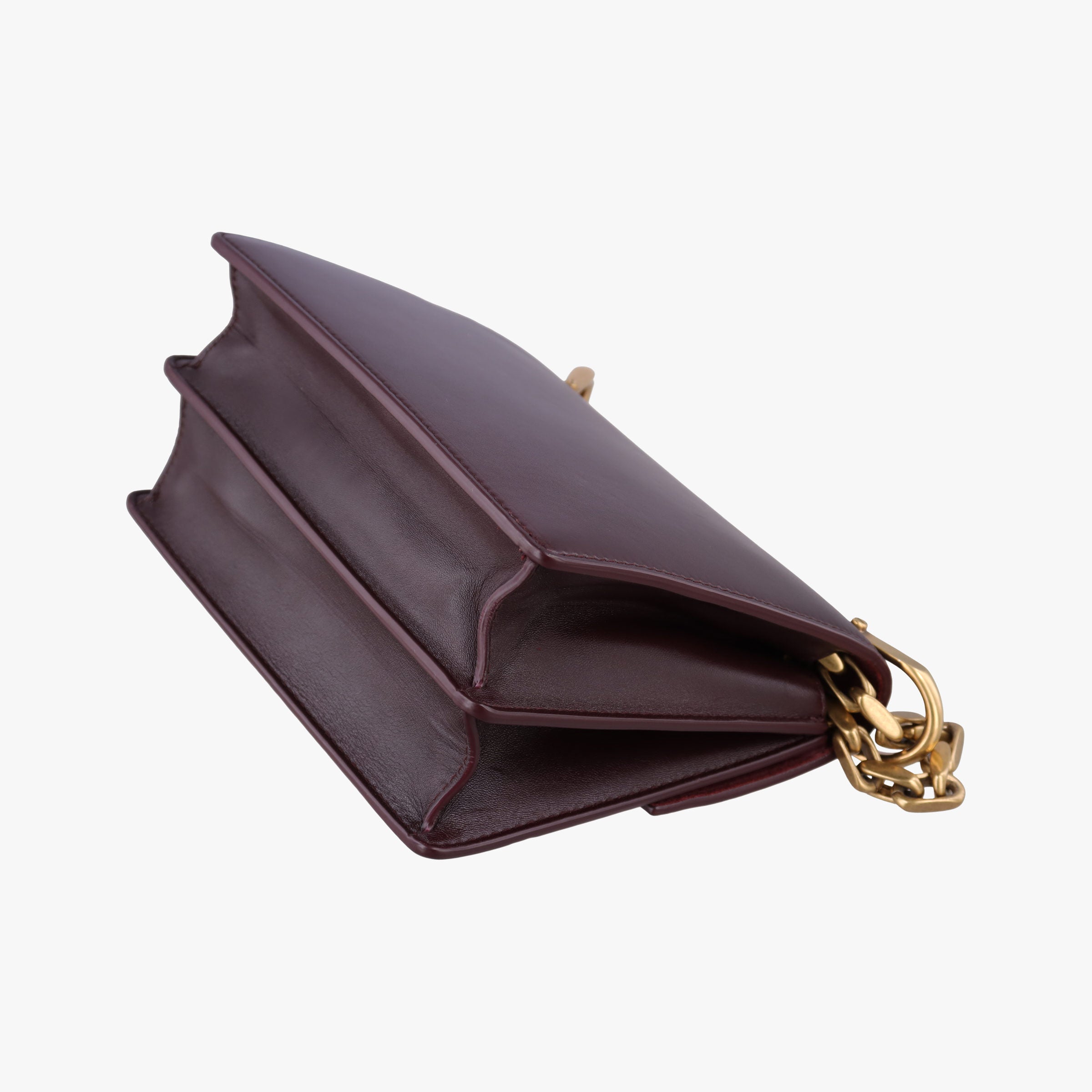 Pre-owned Christian Dior DiorDirection Bordeaux Smooth calfskin  shoulderbag | stylenewstar