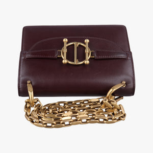 Pre-owned Christian Dior DiorDirection Bordeaux Smooth calfskin  shoulderbag | stylenewstar
