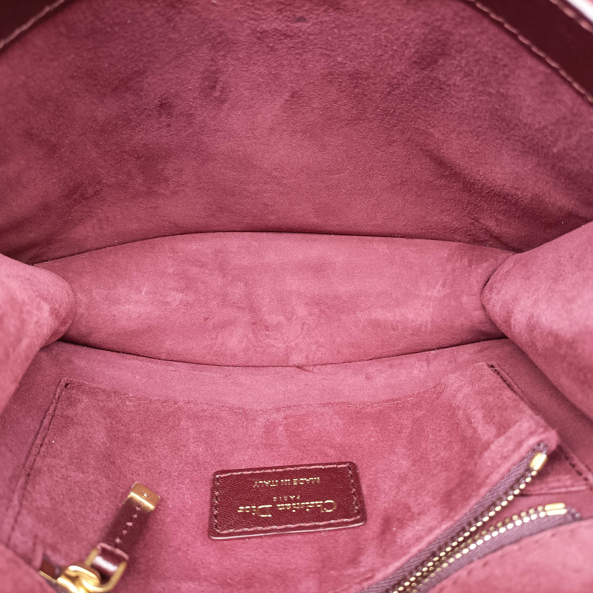 Pre-owned Christian Dior DiorDirection Bordeaux Smooth calfskin  shoulderbag | stylenewstar