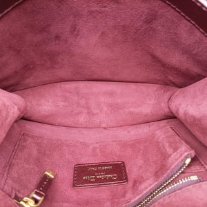 Pre-owned Christian Dior DiorDirection Bordeaux Smooth calfskin  shoulderbag | stylenewstar