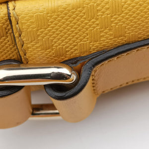 Pre-owned Gucci Diamante Yellow Leather 201448 shoulderbag | stylenewstar