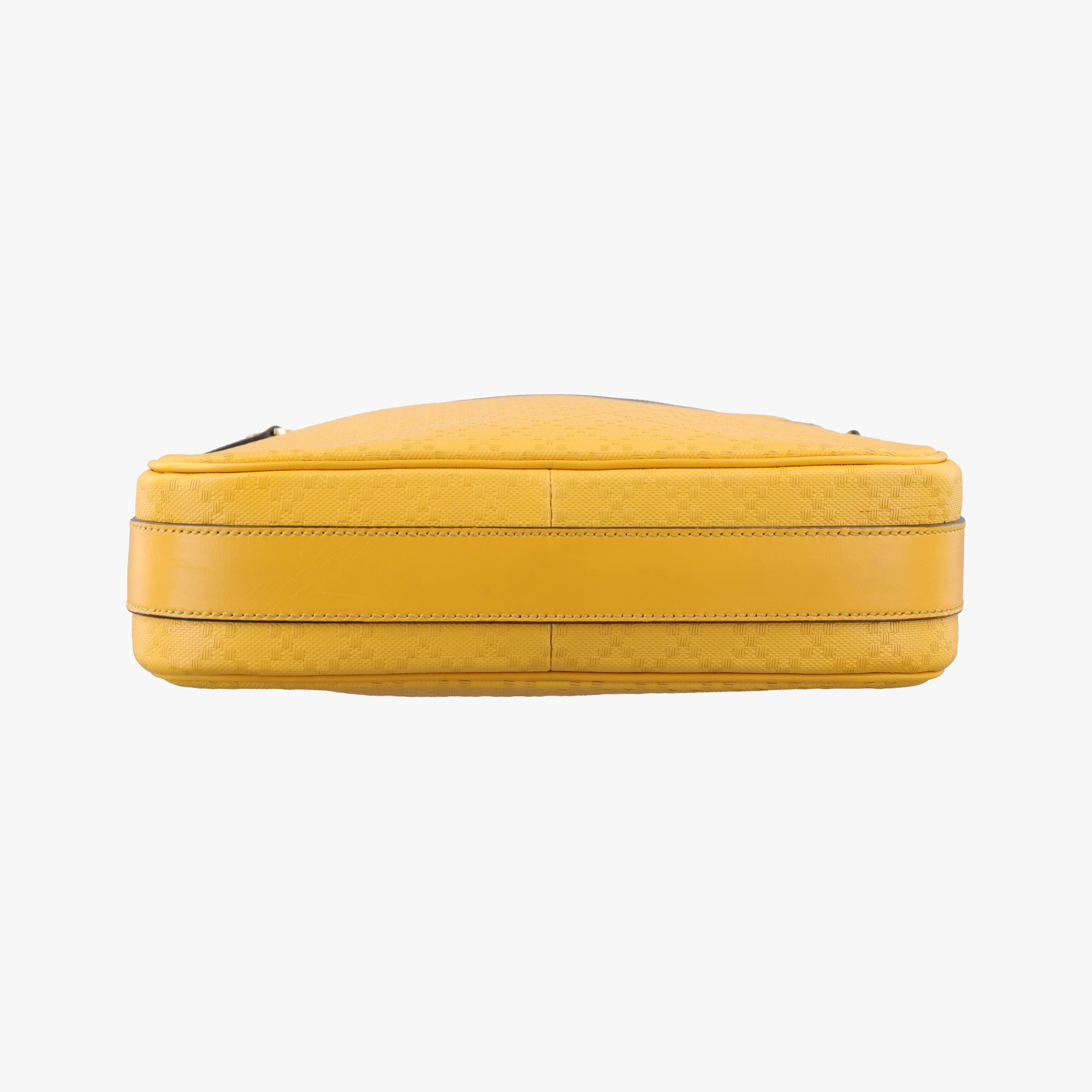 Pre-owned Gucci Diamante Yellow Leather 201448 shoulderbag | stylenewstar