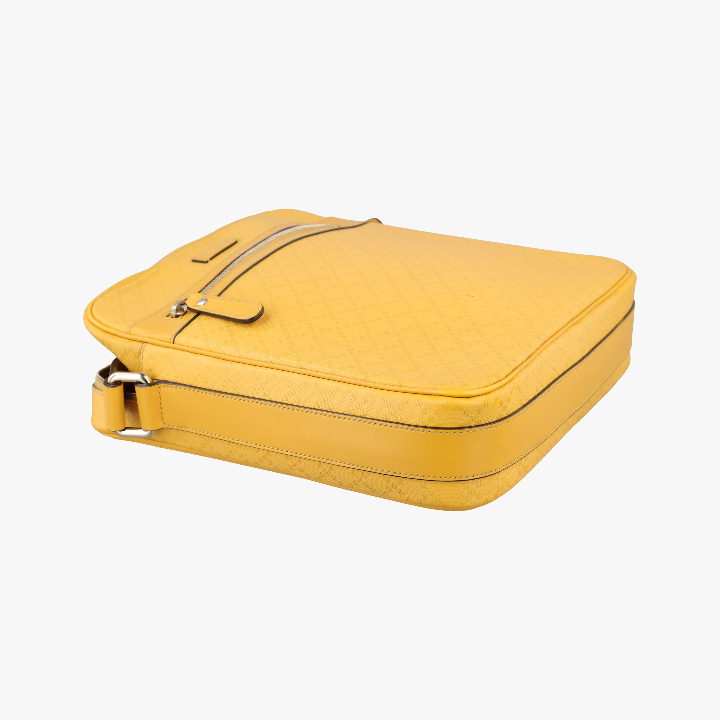 Pre-owned Gucci Diamante Yellow Leather 201448 shoulderbag | stylenewstar