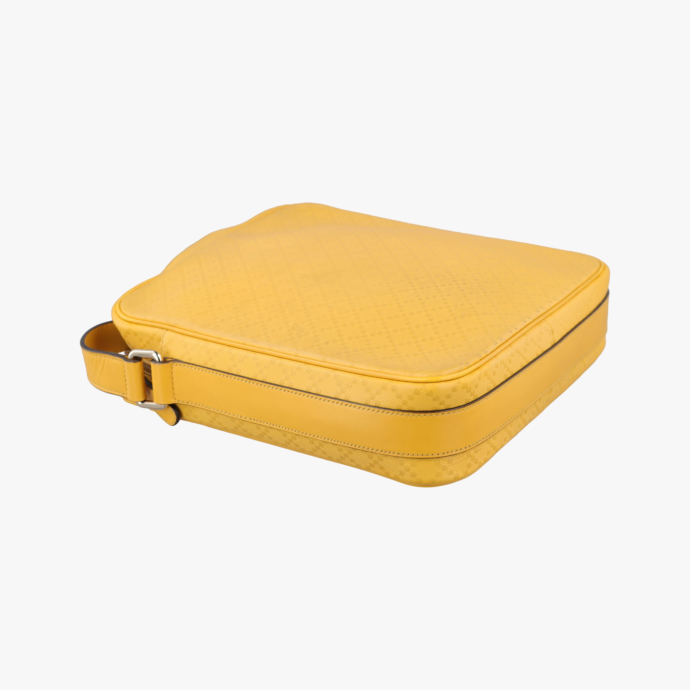 Pre-owned Gucci Diamante Yellow Leather 201448 shoulderbag | stylenewstar