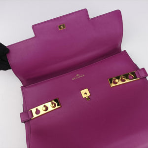 Vintage Delvaux Tampete Orchid Leather  shoulderbag | stylenewstar