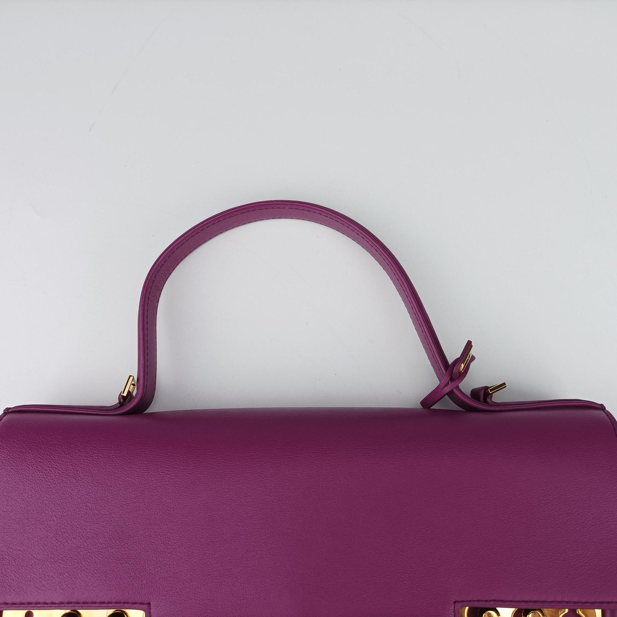 Vintage Delvaux Tampete Orchid Leather  shoulderbag | stylenewstar