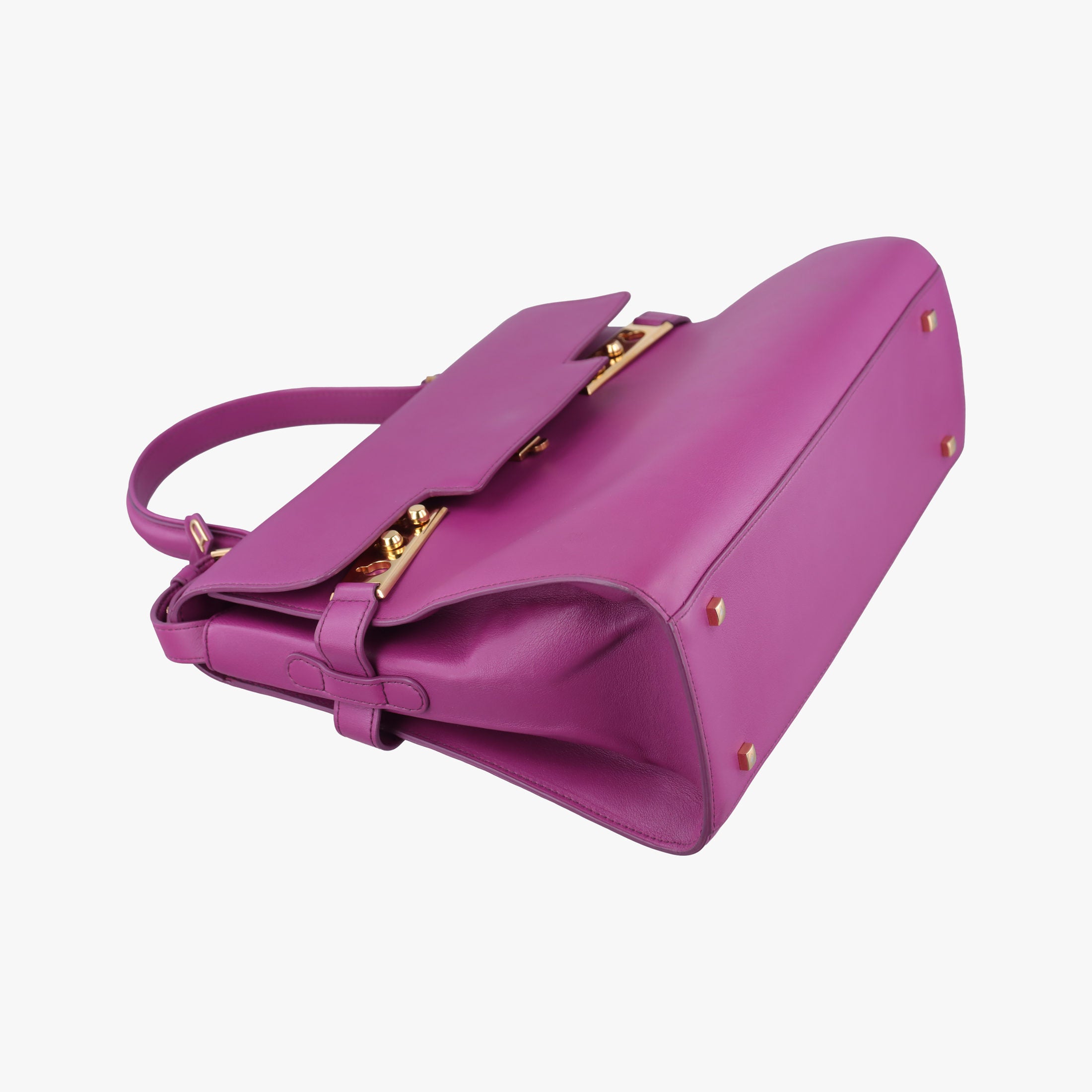 Vintage Delvaux Tampete Orchid Leather  shoulderbag | stylenewstar