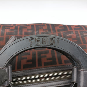 Secondhand Fendi Zucca pattern Brown mesh×Calf Leather 8BH351 shoulderbag | stylenewstar