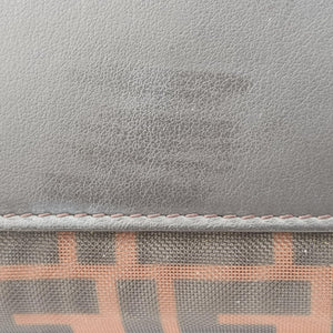 Secondhand Fendi Zucca pattern Brown mesh×Calf Leather 8BH351 shoulderbag | stylenewstar