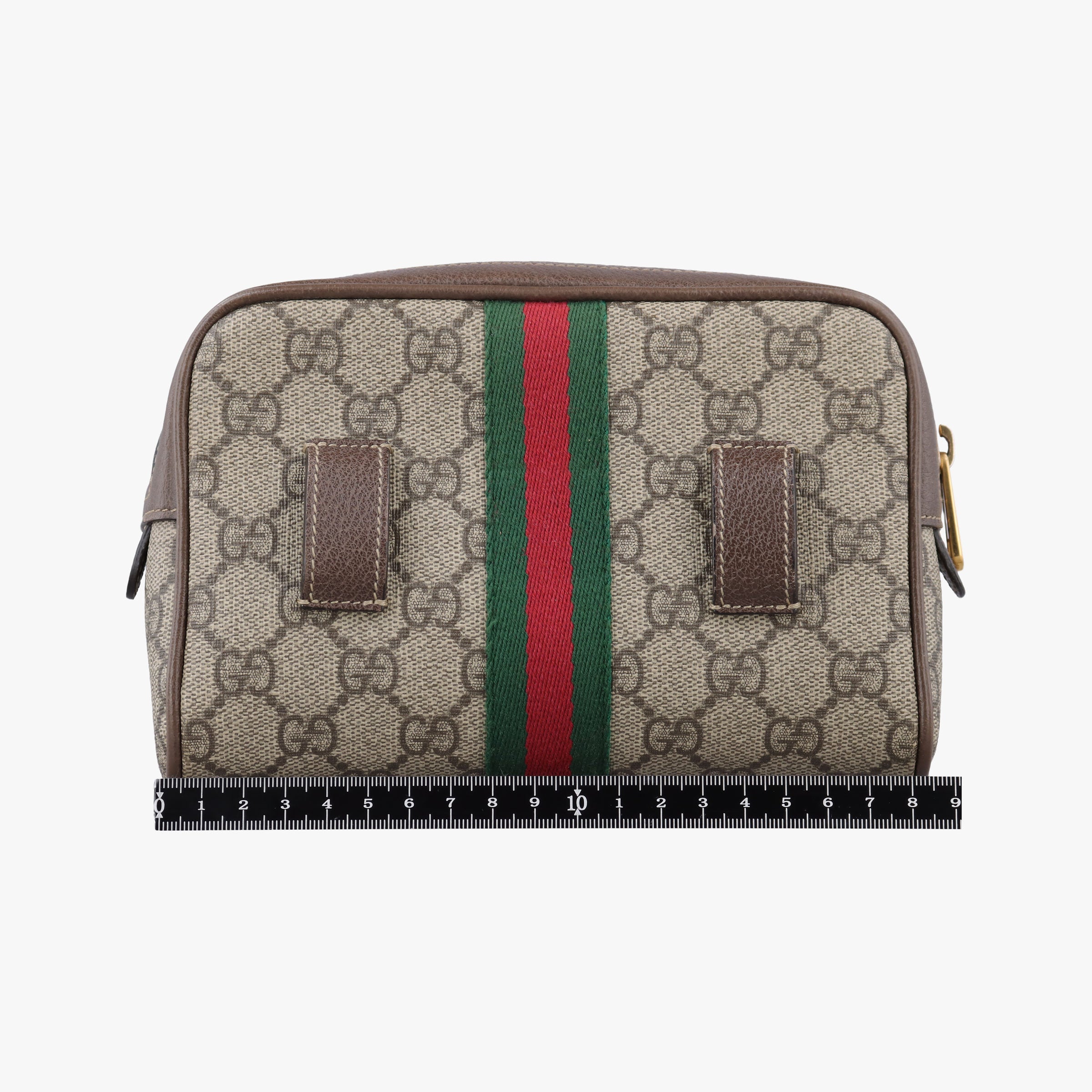 Pre-owned Gucci Ophidia Brown PVC coated canvas 517076 bum bag/waist bag | stylenewstar