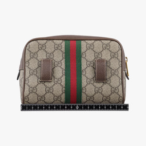 Pre-owned Gucci Ophidia Brown PVC coated canvas 517076 bum bag/waist bag | stylenewstar
