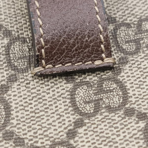 Pre-owned Gucci Ophidia Brown PVC coated canvas 517076 bum bag/waist bag | stylenewstar