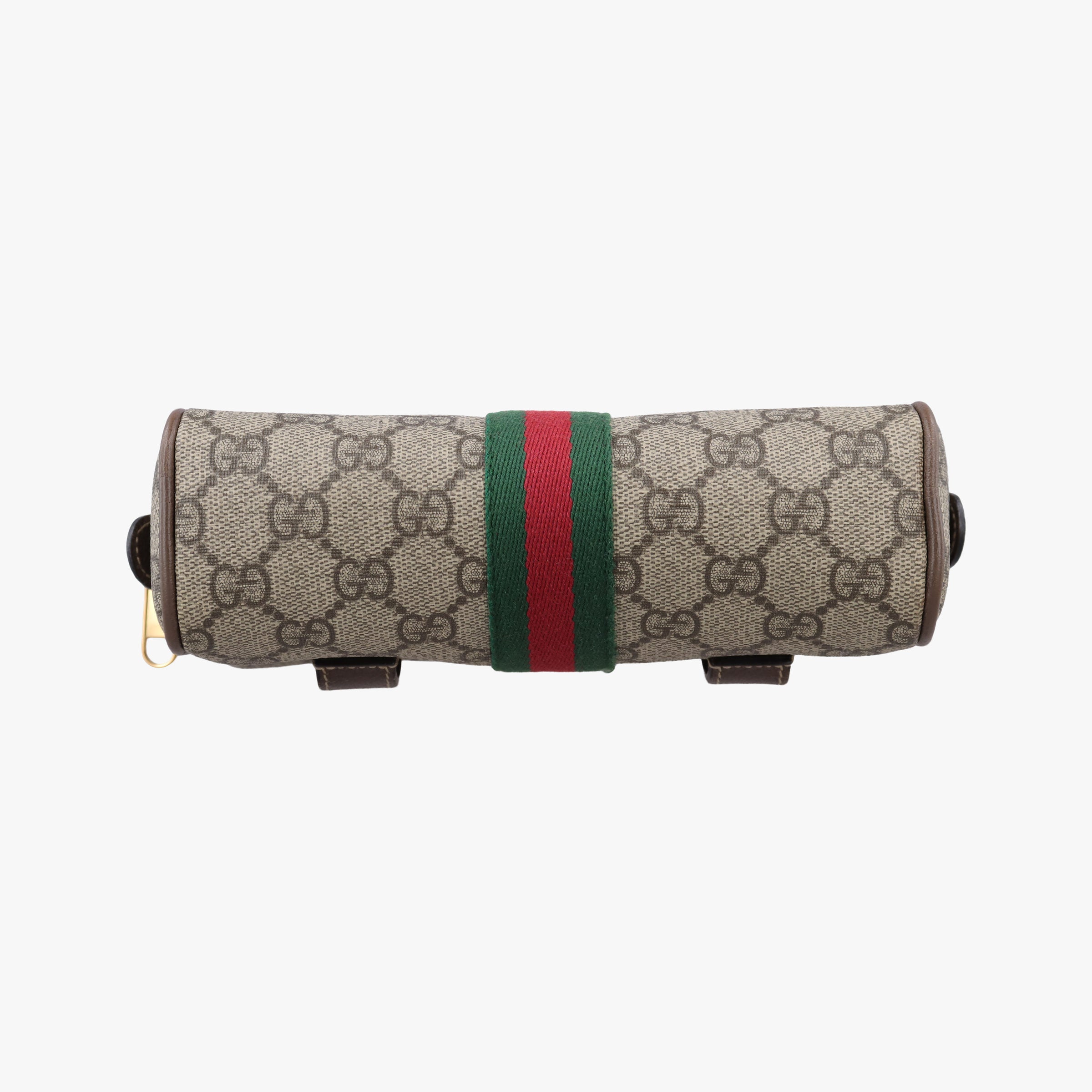 Pre-owned Gucci Ophidia Brown PVC coated canvas 517076 bum bag/waist bag | stylenewstar