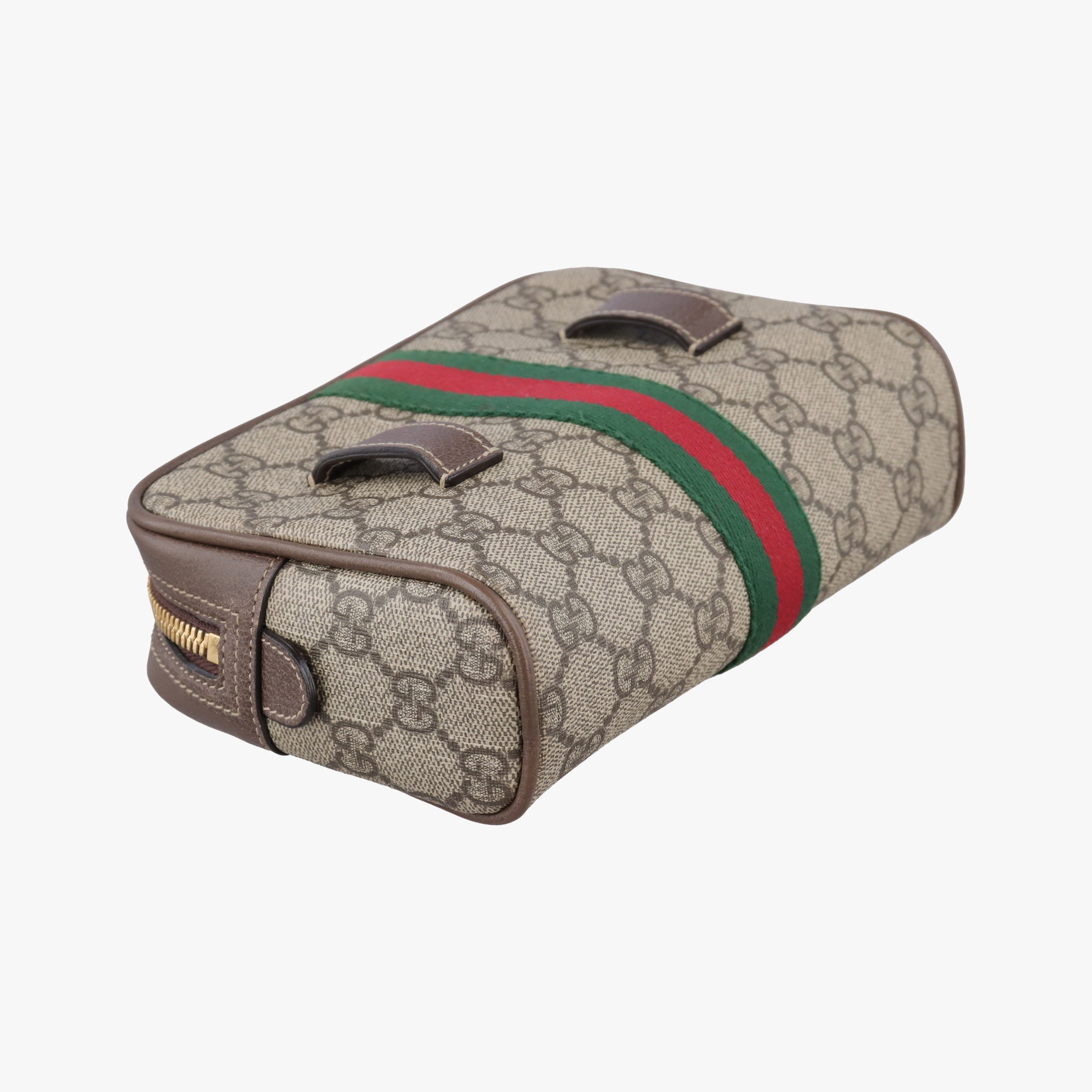 Pre-owned Gucci Ophidia Brown PVC coated canvas 517076 bum bag/waist bag | stylenewstar