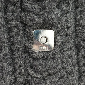 Pre-owned Fendi Baguette Grey Wool × Leather 16 160 shoulderbag | stylenewstar