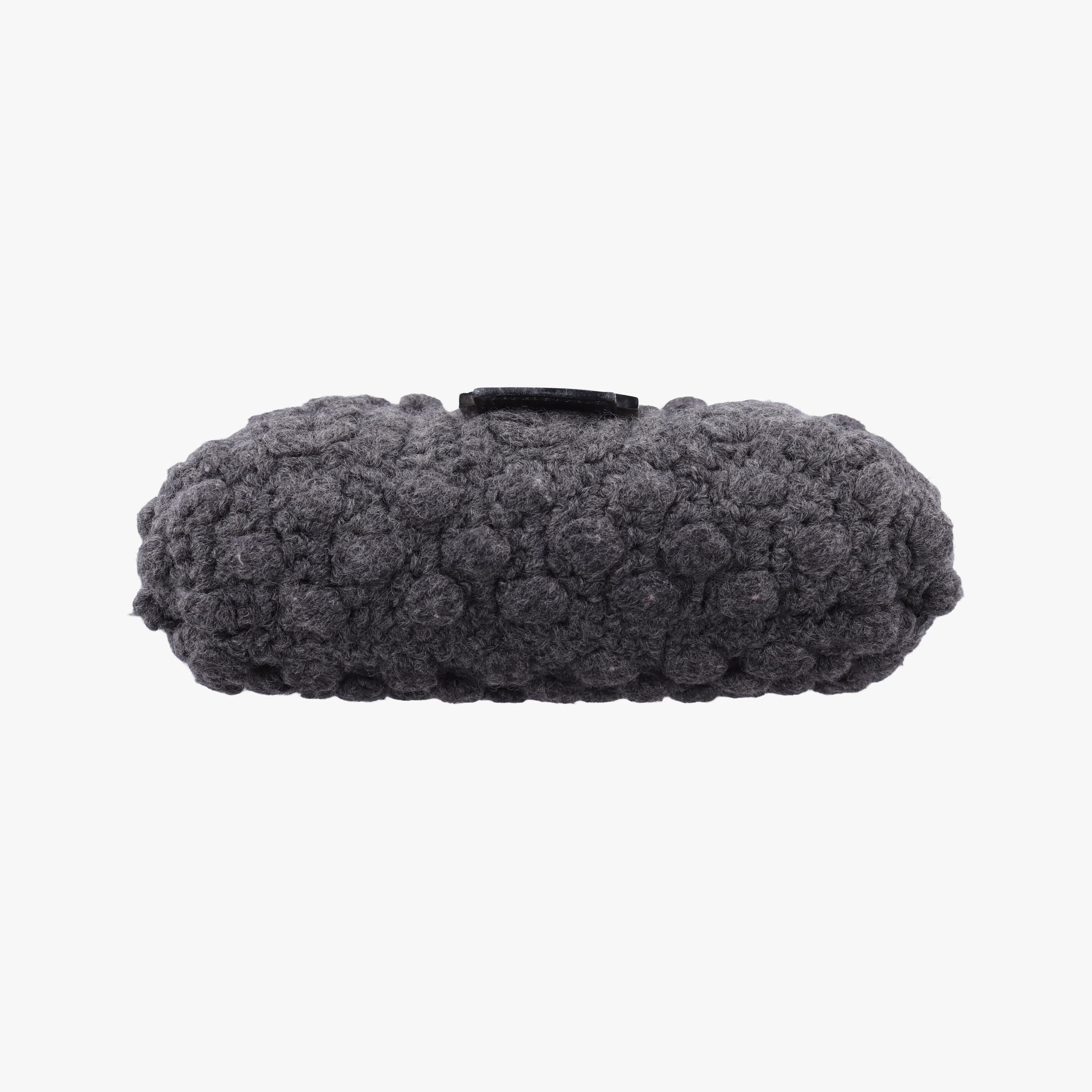 Pre-owned Fendi Baguette Grey Wool × Leather 16 160 shoulderbag | stylenewstar