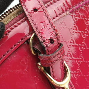 Pre-owned Gucci Microguccissima Rose Patent Leather 309617 shoulderbag | stylenewstar