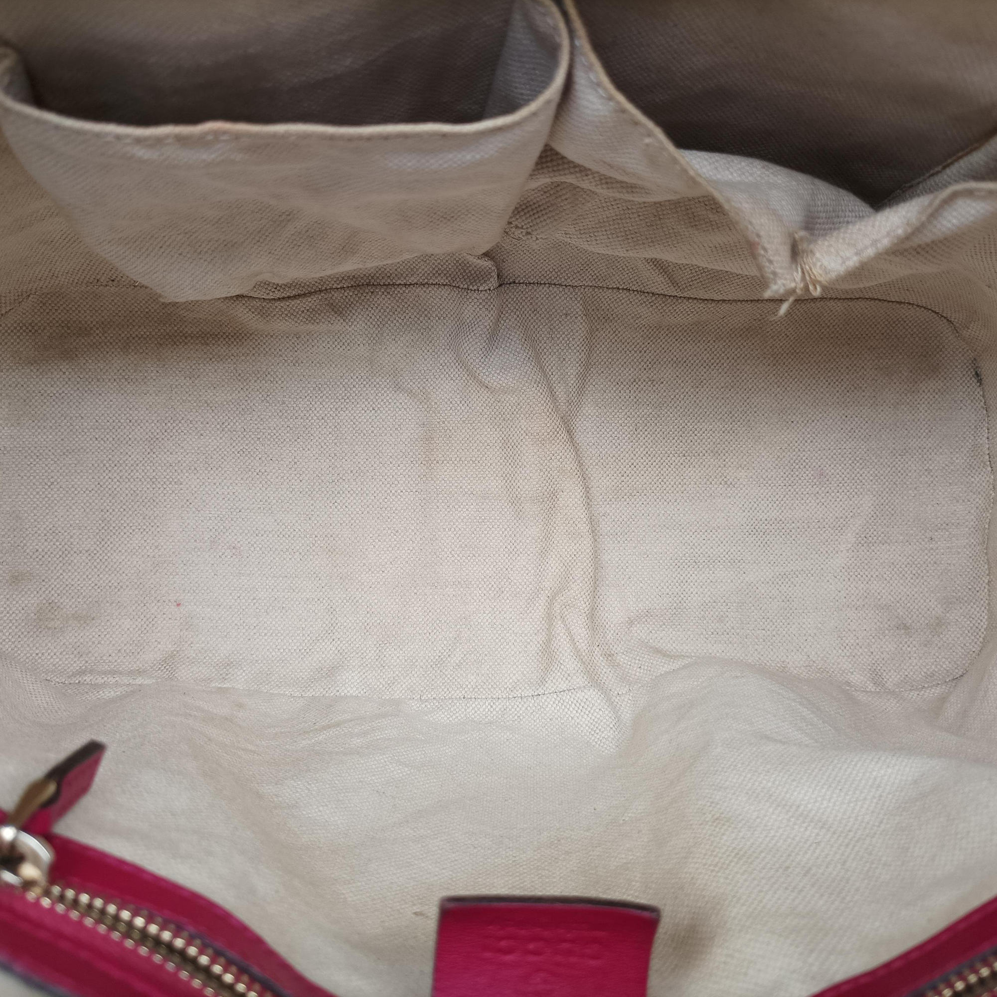 Pre-owned Gucci Microguccissima Rose Patent Leather 309617 shoulderbag | stylenewstar