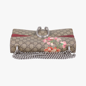 Pre-owned Gucci Dionysus beige×red×multi PVC coated canvas × suede 400249 shoulderbag | stylenewstar