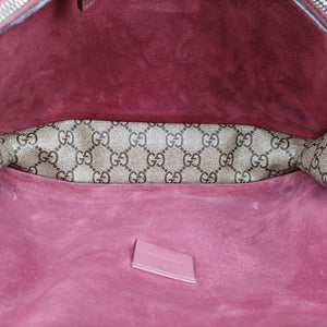 Pre-owned Gucci Dionysus beige×red×multi PVC coated canvas × suede 400249 shoulderbag | stylenewstar