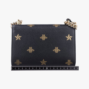 Pre-owned Gucci Padlock Black×golden Leather 432182 shoulderbag | stylenewstar