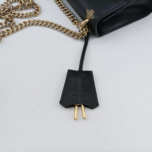 Pre-owned Gucci Padlock Black×golden Leather 432182 shoulderbag | stylenewstar