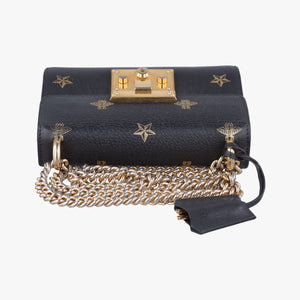 Pre-owned Gucci Padlock Black×golden Leather 432182 shoulderbag | stylenewstar