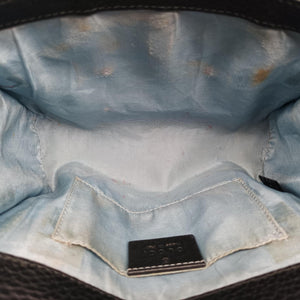 Pre-owned Gucci Padlock Black×golden Leather 432182 shoulderbag | stylenewstar