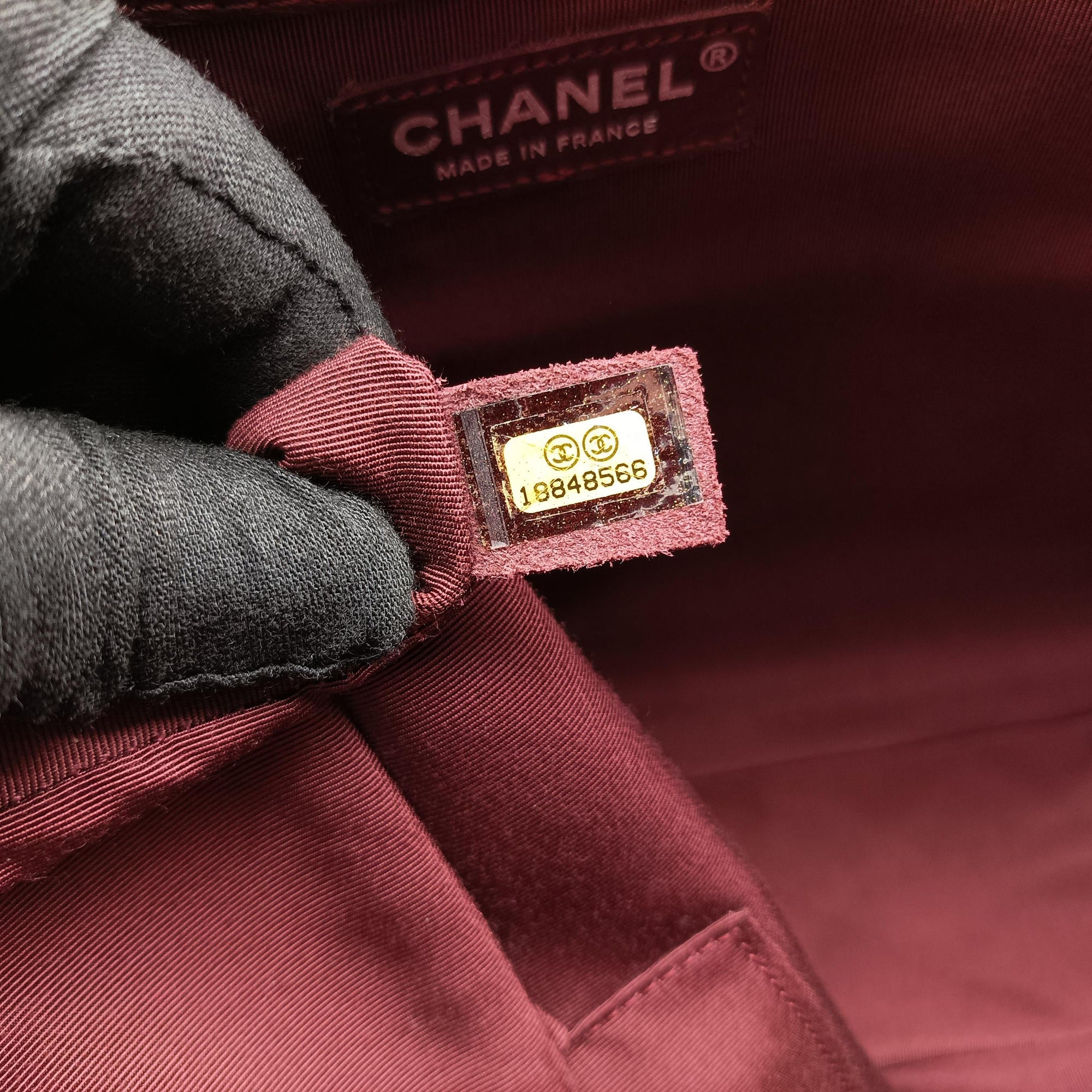 Pre-owned Chanel BOY CHANEL Red Leather A67947 shoulderbag | stylenewstar
