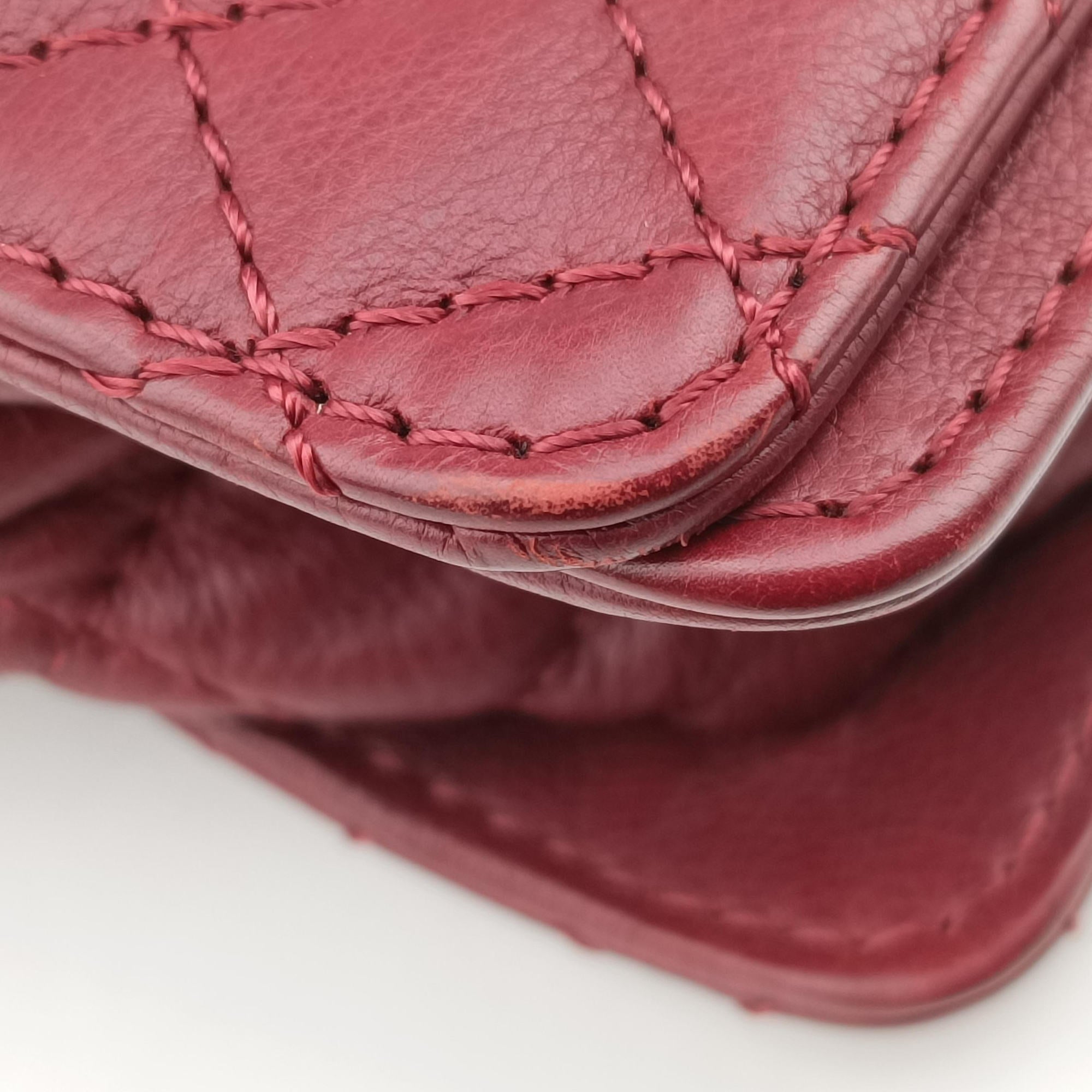 Pre-owned Chanel BOY CHANEL Red Leather A67947 shoulderbag | stylenewstar