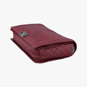 Pre-owned Chanel BOY CHANEL Red Leather A67947 shoulderbag | stylenewstar