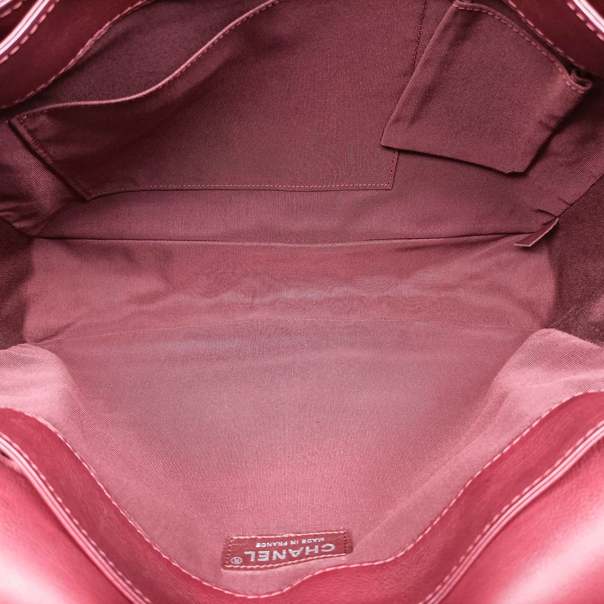 Pre-owned Chanel BOY CHANEL Red Leather A67947 shoulderbag | stylenewstar